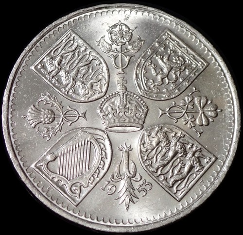 Shillings 1953 elizabeth - shillings,
