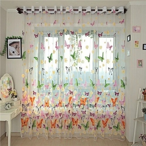 Net curtains straight base - straight,