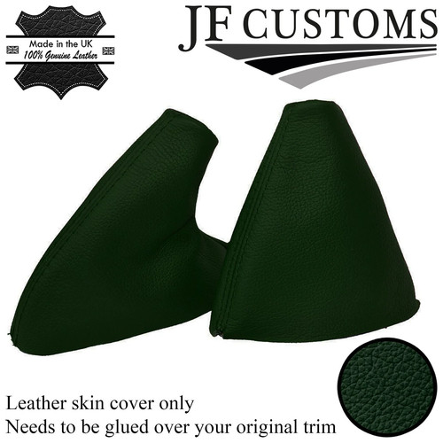 Dark green leather - skin, manual