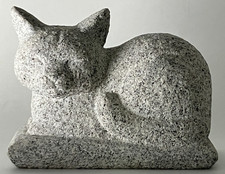 Miniature Sleeping Cat Statue