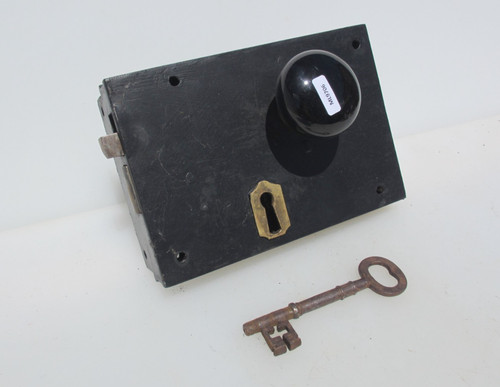 Large antique iron door - door, lock