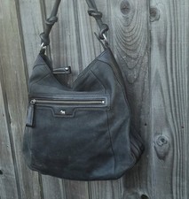 Radley London Black / Slate Nubuck And Leather Hobo Tote Shoulder Bag