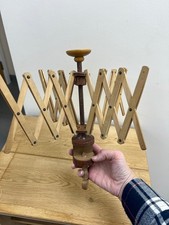 Vintage wooden yarn skein umbrella Winder spinners wool Knitting accessory gift