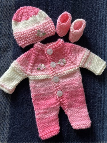 Hand knitted dolls clothes - hand,