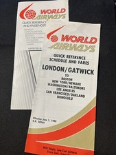 WORLD AIRWAYS - TIMETABLES