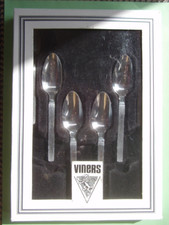 Viners SABLE Box Set: Six Stainless Steel Grapefruit Spoons (14cm) - UNUSED