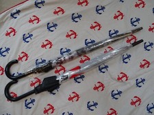 job lot bundle 2x auto open transparent dome umbrellas. I LOVE LONDON