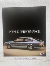 1979 PROGRAMME ADVERT VAUXHALL NEW ROYALE SALOON COUPE PERFORMANCE CAR VEHICLE