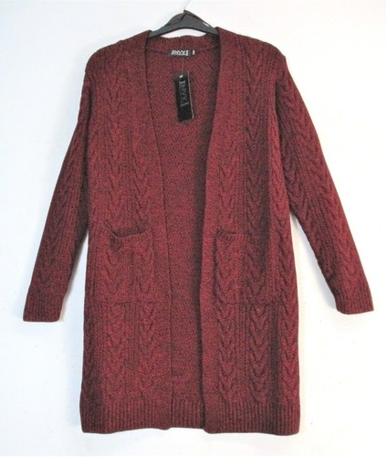 Ladies cable knit open long - cable,