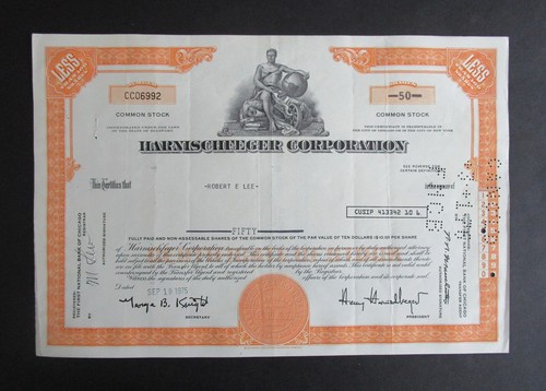 Usa vintage 1975 harnischfeger - usa,