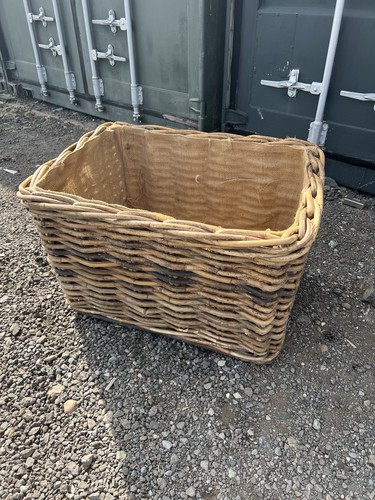 Large wicker log basket - large,
