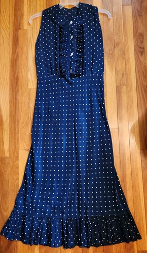 Vintage 1930s sleeveless navy - vintage,