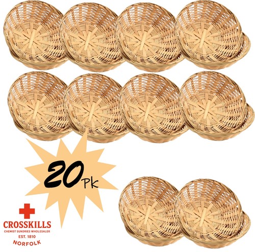 20pk round bamboo - 20pk, wicker