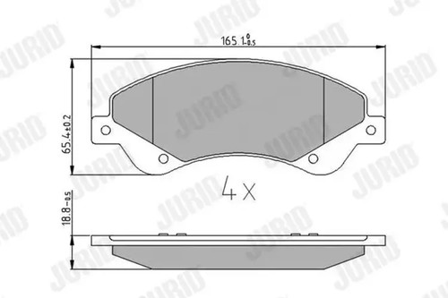 Brake pads 573276j jurid for - brake,