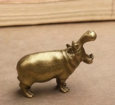 Bronze Hippo Ornament Antique