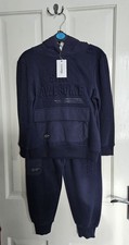 Boys Navy Blue Tracksuit Hoddie & Joggers Set Age 6-7 Years by George