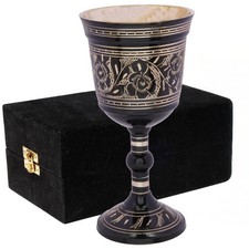 Solid Brass Gothic Chalice –