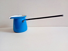 Vintage blue enamel turkish - blue,