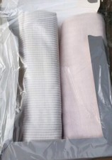 Mamas And Papas Square Muslin X2pcs-Pink and white With Pink Stripes 100%COTTON 