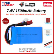 7.4V 1500mAh Lipo Battery for WLtoys A959B/A969-B/A979-B/K929-B 144001 A959-B-23
