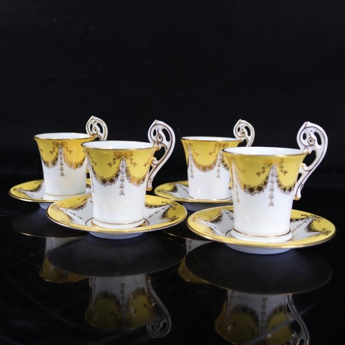 Coalport yellow chocolate - yellow,