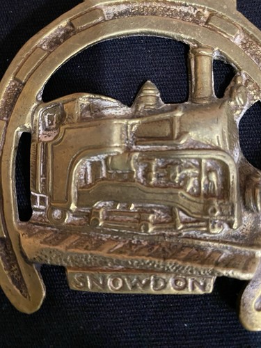 Vintage brass horse medallion - vintage,