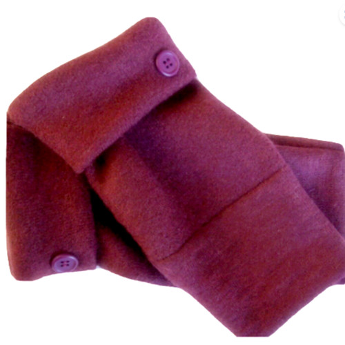 Fingerless gloves purple - fingerless,
