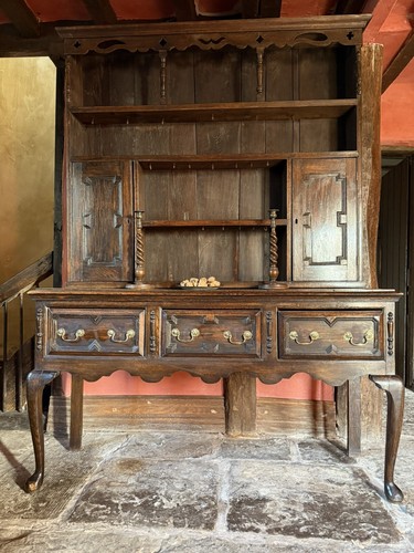 Antique three drawer georgian - drawer,