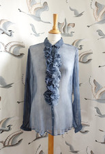 ANNE FONTAINE Blue/grey tie