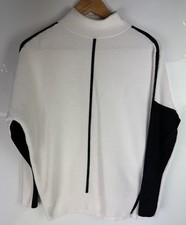 Mint Velvet White Grey Ribbed