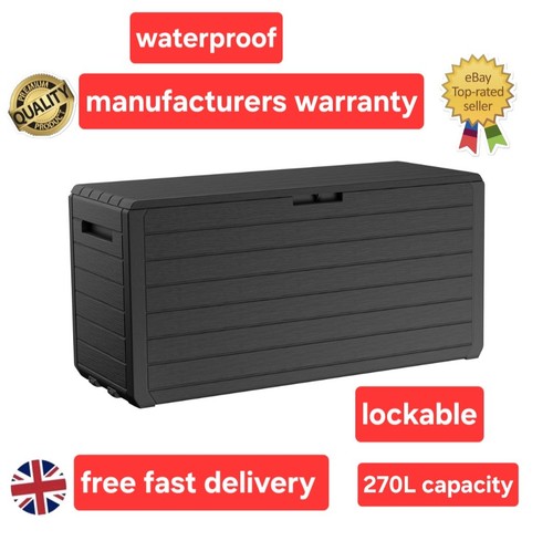Large outdoor storage box 270l - outdoor,