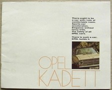 OPEL KADETT CAR RANGE Sales