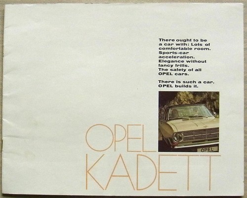 Opel kadett car range - opel,
