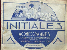 Antique embroidery - initials and monograms for lingerie and linens, Art...