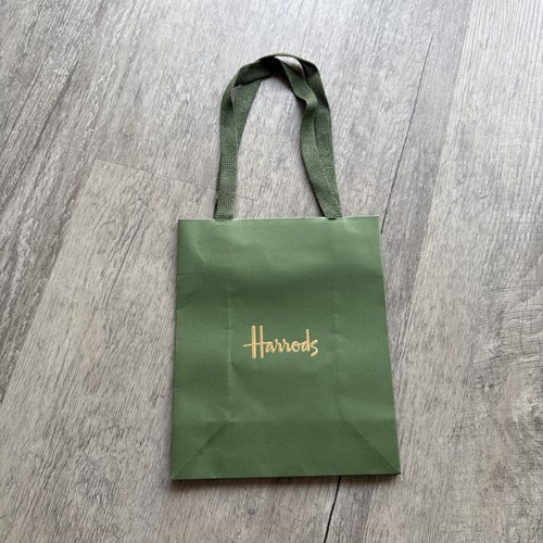 Harrods green gift bag - harrods,