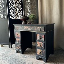 Vintage Desk Painted Black &