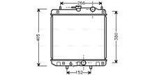 AVA Coolant Radiator DU2035
