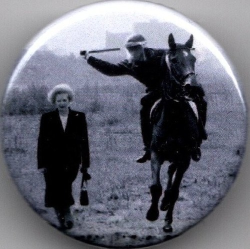 Maggie thatcher pin - thatcher, button