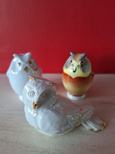 Hollohaza vintages owls - hollohaza, hand