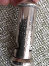 WW2 Military Whistle Dated 1940 Adie Bros Birmingham Broad Arrow Mark Collector 