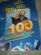 vintage retro POSTER STANDARD 100 YEARS 1881 1991 FAMILY FIREWORKS 20 X 39'inch