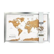 World Travel Map White Cork &