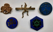 Girl guide pin badge - x,