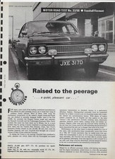 1966 Vauxhall Viscount: 6-page Motor magazine road test + colour advertisement