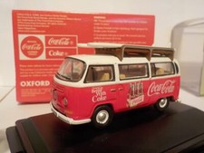 VW t2 Bay Window Camper Coca Cola, Oxford Diecast 1/76 New 76VW030CC