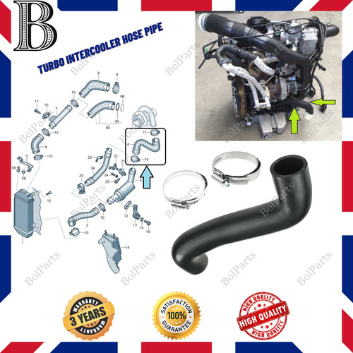 Turbo intercooler hose - turbo, pipe