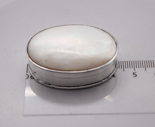 Sterling silver pill box - pill, with
