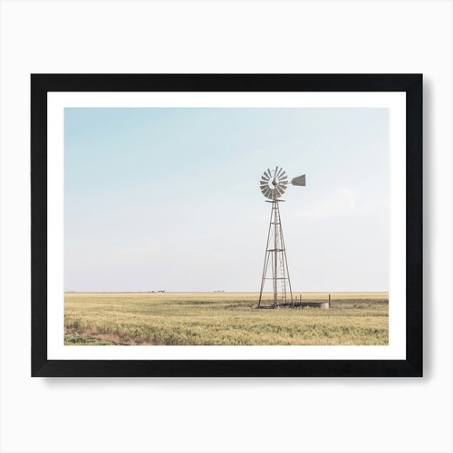 Farm windmill art print - windmill,