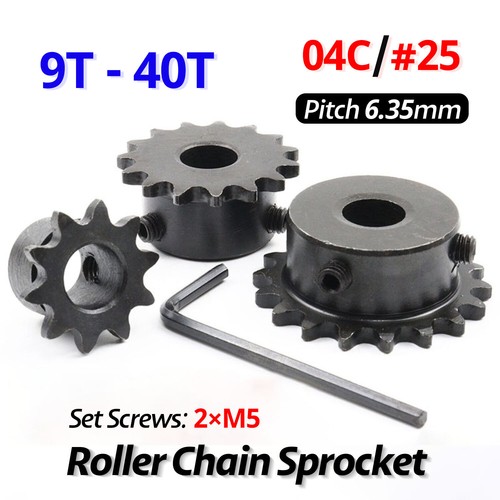 Roller chain sprocket 04c - #25,