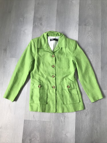 Zara green safari jacket - zara,